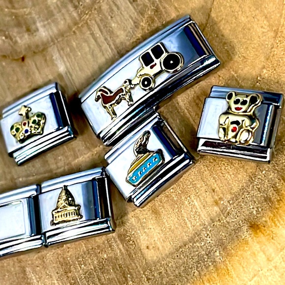 5pcs Talexia Stainless Steel Charms for link bracelet - Picture 1 of 6